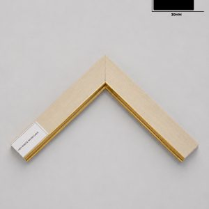 Tablo Çerçeve Profili 1959 White Wood Gold